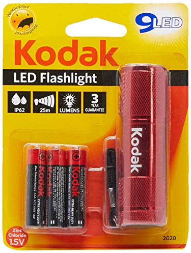 Kodak 30412460 LED-Leuchten, Kunststoff und Metall, 0 W, Rot