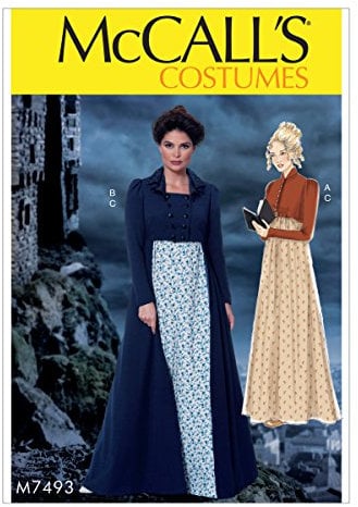 McCall's Patterns 7493 E5,Misses Costumes,Sizes 14-22, Tissue, Multi-Colour, 60 x 91 cm, M7493E