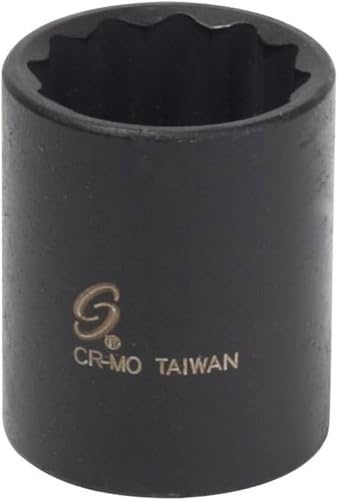 Sunex 314mz 3/8-Inch Drive 14-Mm 12-Point Metric Standard Impact Socket