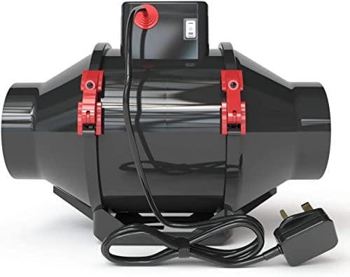 Black Orchid BO-HF Hybrid Flo in Line Horticultural Extractor Fan - Black (4 / 100 mm)