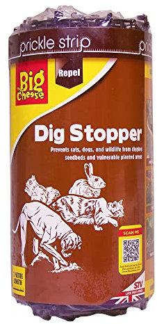 Defenders - Striscia chiodata anti-scavamento, repellente per cani e gatti, STV628, 28 cm x 2 m, nero