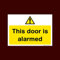 This door is alarmed Sticker/Self Adhesive Sign (S54) - CCTV, Security, Warning, Alarmed, Surveillance, Camera, Dogs, Premises