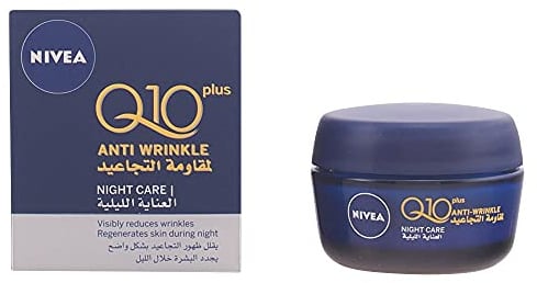 NIVEA Q10 Crema de noche regeneradora antiarrugas, 50 ml