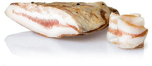 Guanciale Speck italienisch 1.3kg Salumi Pasini® | Italienisches Schweinefleisch Guanciale Schinken | Guanciale Italien für klassische Gerichte