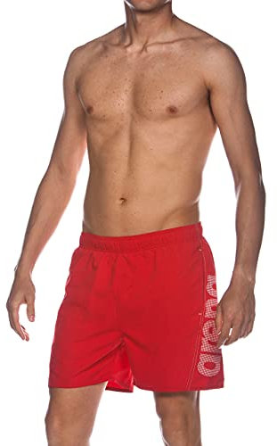 arena Fundamentals Logo Costume Uomo Mare e Piscina, Costume da Bagno in Morbido Tessuto ad Asciugatura Rapida, Boxer Mare con Slip Interno in Rete