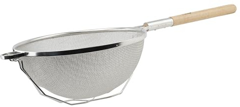 Winco Strainer, 14-Inch Diameter, Reinforced Double Mesh