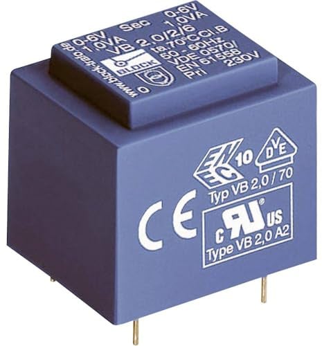 Block VB 1,0/1/6 Transformator für Leiterplatten 1x230V 1x6V/AC 1VA 166mA