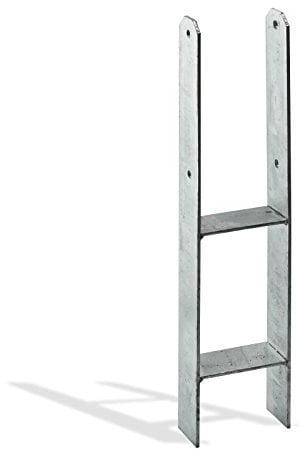H - Anker Carport Pfostenträger Pfostenanker Pfostenschuh 71x60x295x600 mm
