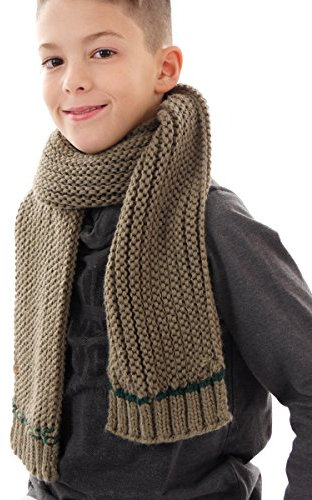 Barts Schal Scarf Strickschal grün Henry wärmend aktuell modisch Patch Gr.one-size 152324024 (one-size)
