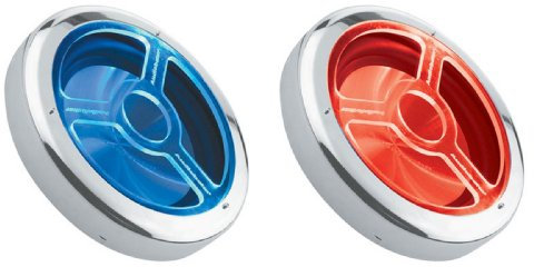 Audiobahn CD315 – 15 coche subwoofer grille- conmutable azul/rojo iluminado rejilla de Subwoofer.