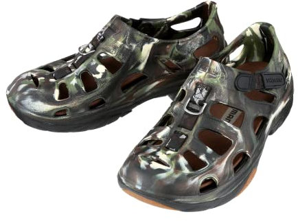 SHIMANO Evair Marine Fishing Shoes, Size 09, Camo