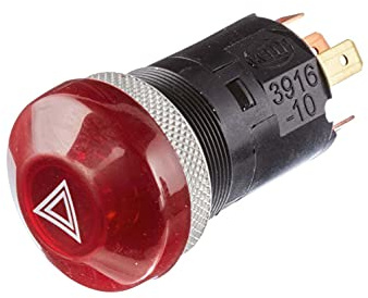 HELLA 6HF 003 916-107 Warnblinkschalter - Traktor - Druckbetätigung - 24V