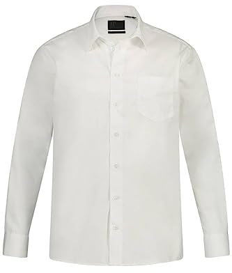 JP 1880 Hommes Grandes Tailles L-8XL Chemise Droite, Manches Longues Blanc 5XL 703633 20-5XL