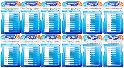 Wisdom Clean Between Interdental Brushes Fine Size 20's (Pack 12)