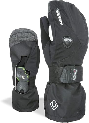 Level Fly - Snowboard Handschuhe, Thermohandschuhe Winter Herren mit Verstellbarem Riemen und Stulpe, Ski- und Winterhandschuhe Herren Wasserdicht, Atmungsaktiv für Snowboard und Skifahren - 1 Paar