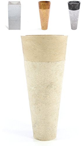 Divero Säulenwaschbecken Waschbecken mit Standsäule Handwaschbecken