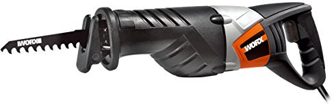 WORX WX80RS.1 Säbelsäge 800W – Elektrische Säge zum Schneiden von Holz, Stahl, Stein, Mauerwerk uvm. – Mit verstellbarer Fußplatte und variabler Geschwindigkeit