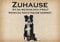 Crealuxe Fussmatte – “ Zuhause – Hundemotiv “ - 60x40 cm - Gummi Rückseite/rutschfest - Filzoberfläche - Bedruckte Türmatte - Innenmatte - Schmutzmatte