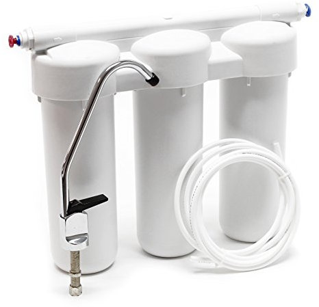 Naturewater NW-PRG03 Filtro de agua 3-Etapas Instalación bajo encimera Sedimentos Cabón activado