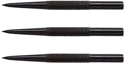 RED DRAGON Spezialist Dartpunkte - Schwarz gerändelt 32mm - 3 Sätze pro Packung