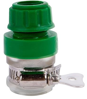 Green Blade 1x Green Standard Hose to Tap Connector - Outdoor Garden Hosepipe Pipe Water Tap Fittings Male Female Connection Adapter Kit