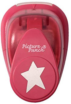 Vaessen Creative 21435-028 Motivstanzer, Medium Stanzer Stern, Ausstanzung 2,5 cm Weit, Metall, lila, 6.5 x 4.5 x 4.4 cm