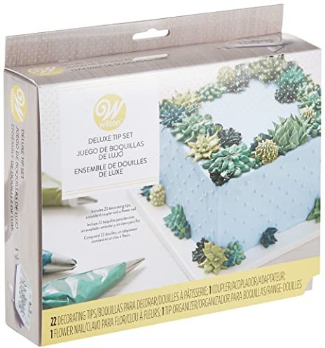 Wilton 2104-2531 - Set de boquillas con caja, 22 boquillas