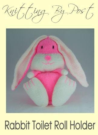 Knitting Pattern Rabbit Toilet Roll Holder. Easter Animal Knitters Leaflet. Knit Cute Bunnies Handmade Gifts. Fun Quick & Easy Beginner Rabbit Soft Toy UK Knits