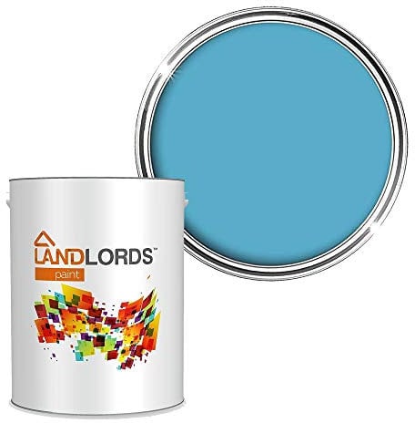 Landlords Weather Shield Ocean Blue Smooth Masonry Paint | 5L in 30+ Colours | Storm Proof, Scrub Resistance & Waterproof | Weatherproof Technology Designed with Acrylic Resin for Ultimate Protection