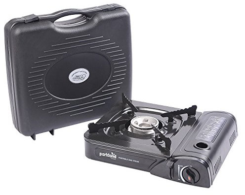 Parkland® Cuisinière à gaz portable unique, Brûleur, Plaque, Camping, Réchaud.