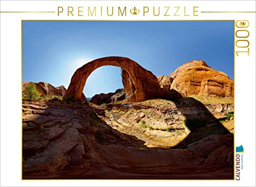 CALVENDO Puzzle Rainbow Bridge, Lake Powell, Utah, USA | 1000 Teile Lege-Größe 64 x 48 cm Foto-Puzzle für glückliche Stunden
