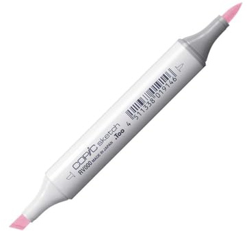 Copic Sketch Coloured Marker Pen - (RV-000) Pale Purple, For Art & Crafts, Colouring, Graphics, Highlighter, Design, Anime, Professional & Beginners, Art Supplies & Colouring Books