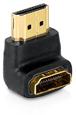 PureLink PI035 High Speed HDMI/HDMI-Winkeladapter (HDMI A Stecker auf HDMI A Buchse, Secure Lock System), zertifiziert Adapter 90Degree