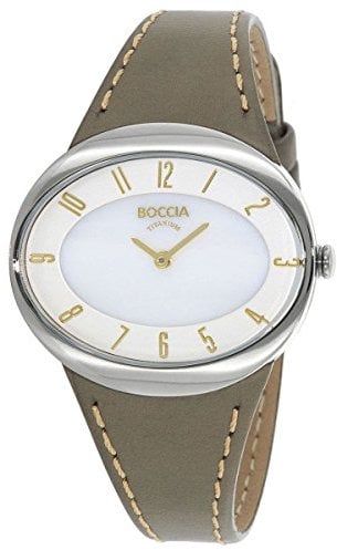 Boccia Damen-Armbanduhr Analog Quarz Leder 3165-17