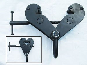 Secure Fix Direct 2 Ton Adjustable Girder Beam Clamp & Shackle Block Tackle Hoist - Lifting Clamp