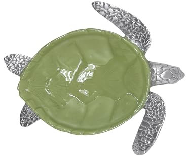 MARIPOSA 2195-G Green Sea Turtle Dip-Schälchen, Aluminium, Grün
