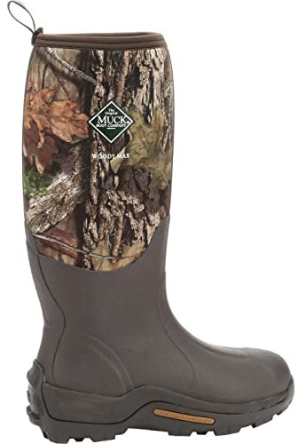 Muck Boots Herren Woody Max (New Camo) Regenstiefel, Brown Mossy Oak Camo, 44