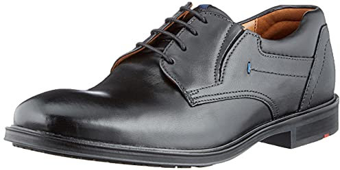 LLOYD Herren Schnürhalbschuhe KOS, Männer Businessschuhe,Derby,lose Einlage,Extraweit,Businessschuhe,Anzugschuhe,Derby,Office,SCHWARZ,39 EU / 6 UK