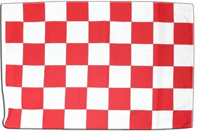Digni® Drapeau Damier Rouge-Blanc 30 x 45 cm