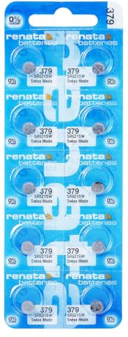 Renata / Swatch Group - Knopfzelle Silberoxid 379 RENATA 1.55V 16mAh - Blister(s) x 10