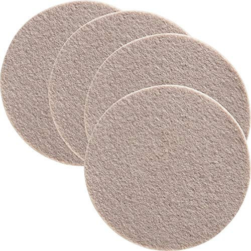 Gilde Untersetzer 4er-Pack Filz beige Größe rund : 10 cm Ø