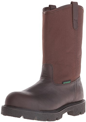 Georgia Boot Homeland Steel Toe Waterproof Wellington, Brown, Size 11.5(W)