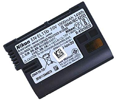 Original batteria per nikon EN-EL15 con Li-Ion/7.0 V/1.900 mAh