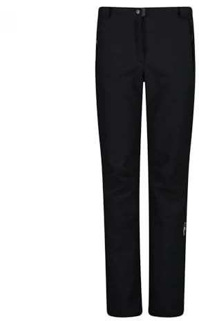 CMP - Woman Pant With Inner Gaiter, Black, XXL
