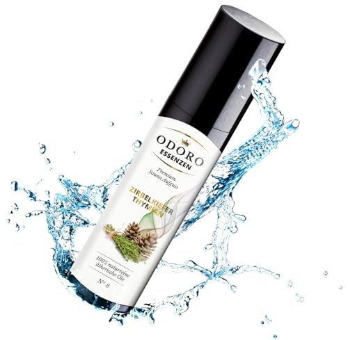Saunaaufguss Duft Zirbelkiefer Thymian Fichte – 100% ätherische Öle – Premium Aufguss Konzentrat (100ml) – Natürliches Aufgussmittel, naturreine Saunaaufgüsse