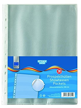 30 Prospekthüllen DIN A4 Klarsichthüllen