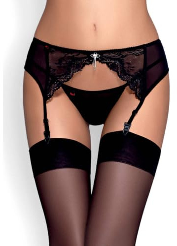 Obsessive Charms Garter Kostüme für Erwachsene Black