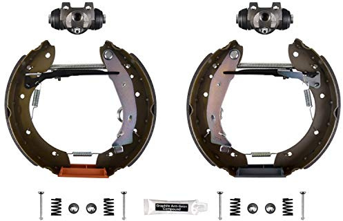 febi bilstein 37486 Brake Shoe Set with additional parts, pack of two