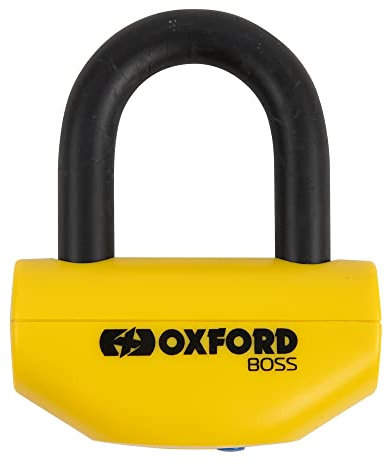 Oxford Motorcycle Boss Disc Lock – Yellow 16 UK Seller