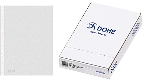 Dohe Premium – Pack von 100 Prospekthüllen, A4,